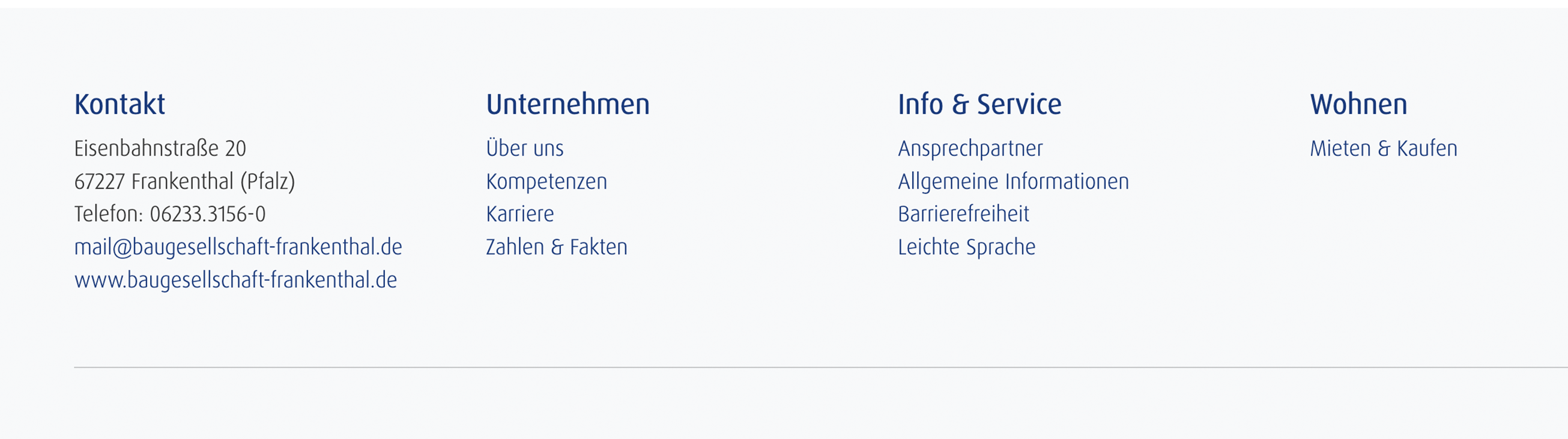Bereich für Kunden-Service
