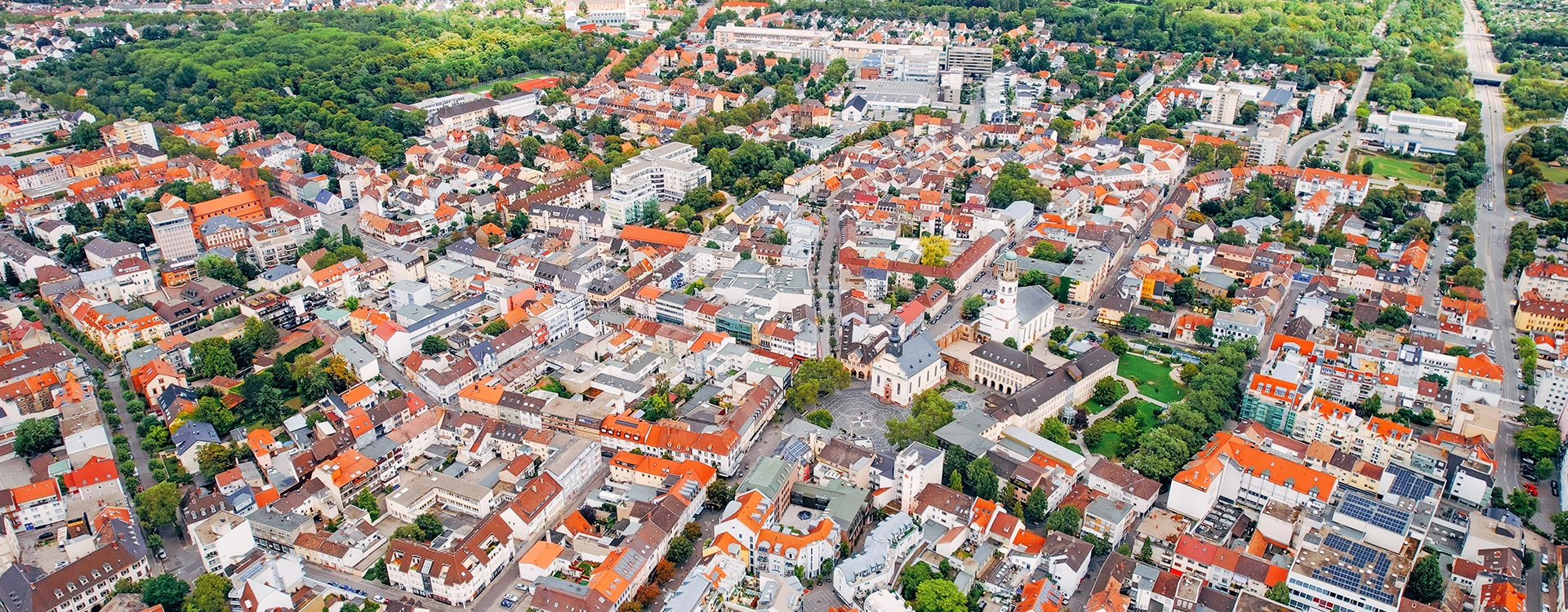 Frankenthal (Pfalz) - Lufaufnahme